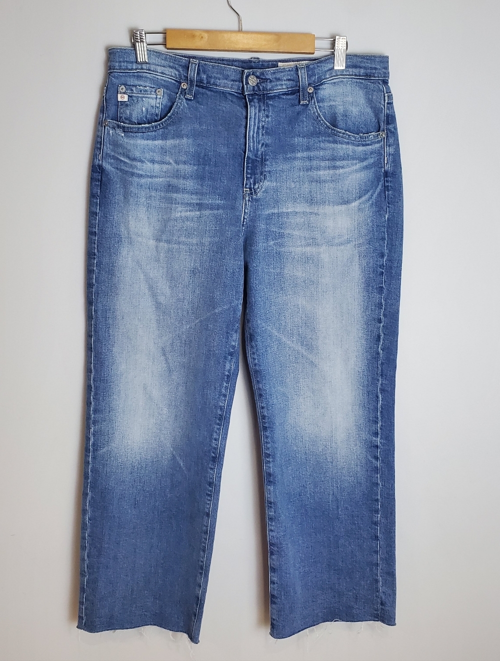Ag Adriano Goldschmied Brinley Crop Mid Rise Straight Jean Womens Size 32 - Picture 3 of 16
